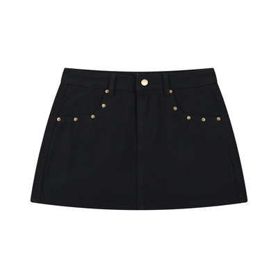 Jean,Skirt,Mini,Red