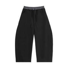 Plaid Waistband Barrel Sweatpants