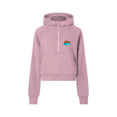 Original FictionHouse Cropped Half-Zip Hoodie