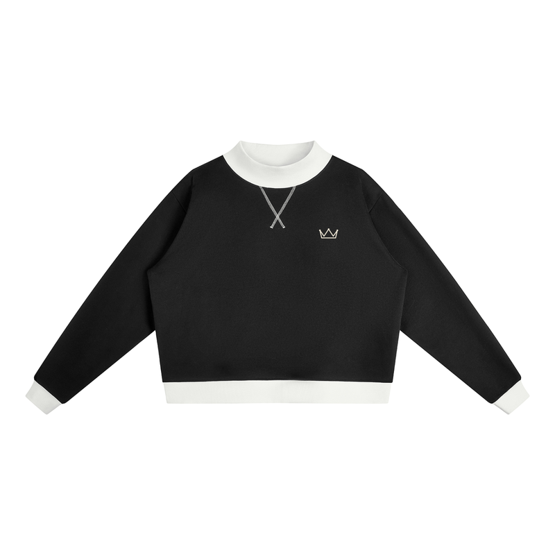 Original FictionHouse Unisex Mock Neck Crewneck Sweatshirt