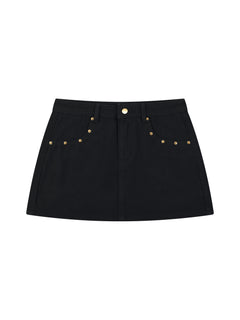 Jean,Skirt,Mini,Red